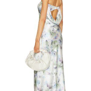 Bec & Bridge Moondance Strapless Dress in Watercolour Floral